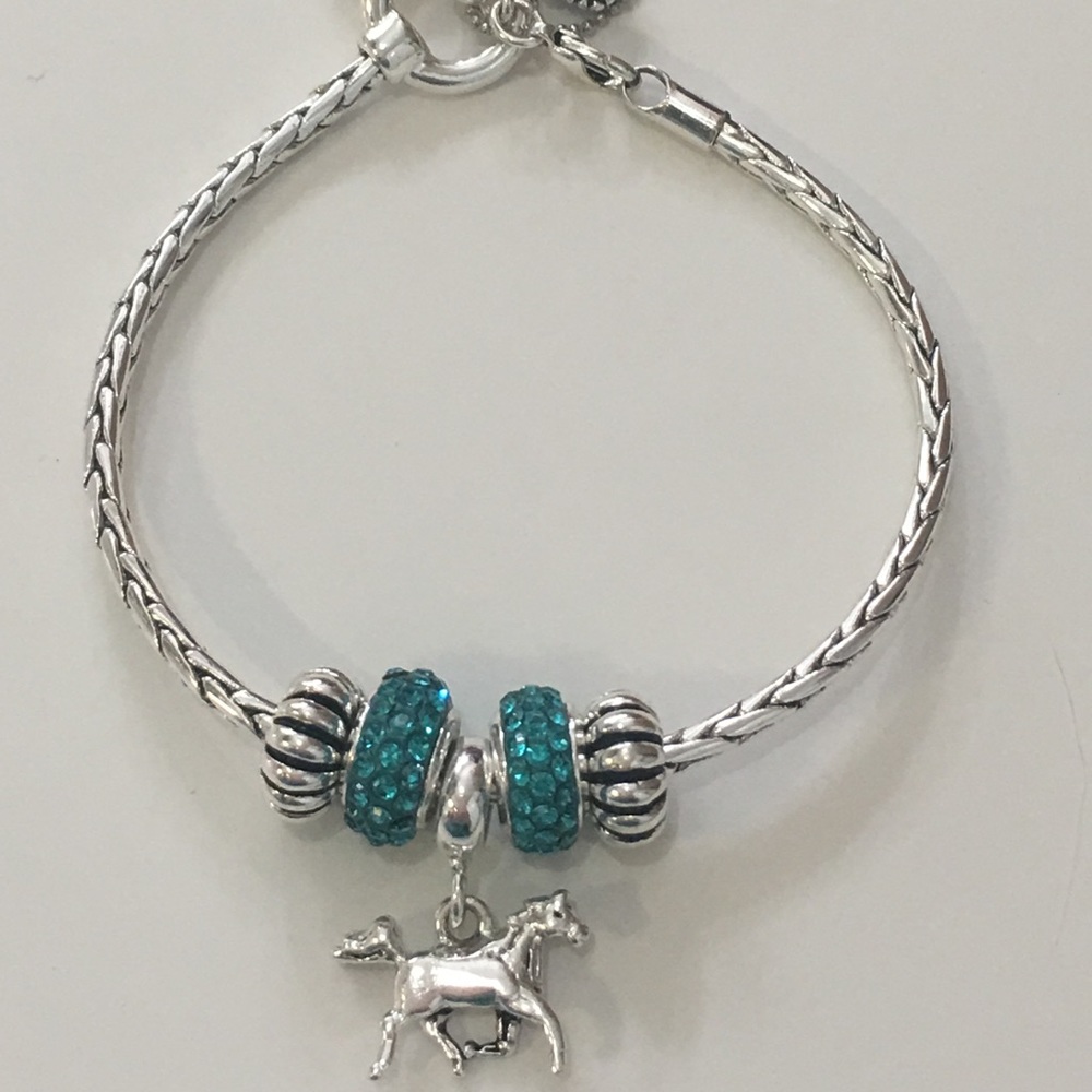 DaVinci charm bracelet. Silver tone.